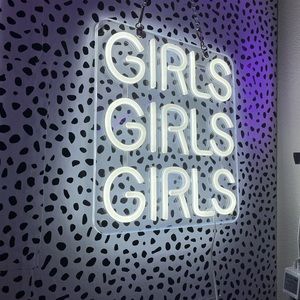 Girls girls girls neon sign
